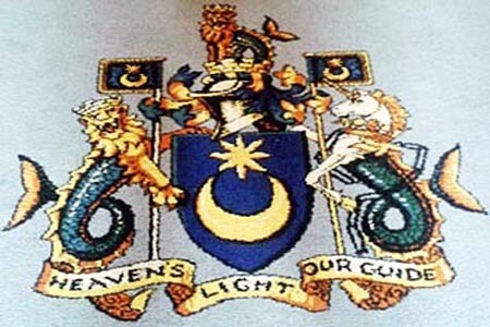 Star and crescent carpet at Portsmouth Guildhall