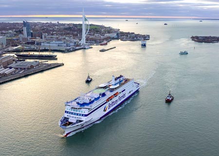 Brittany ferries Brittany ferries has services from Portsmouth to france and Spain.