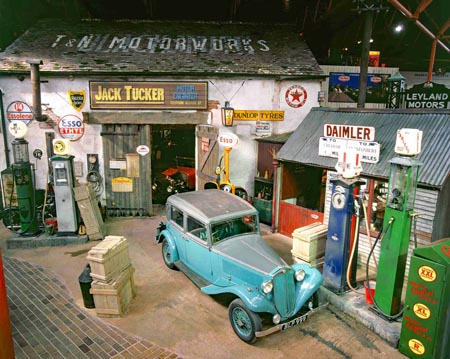 Beaulieu Motor Museum featuring Jack Tuckers garage, Hampshire