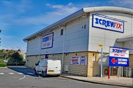 Screwfix store at the Pompey Centre, Portsmouth