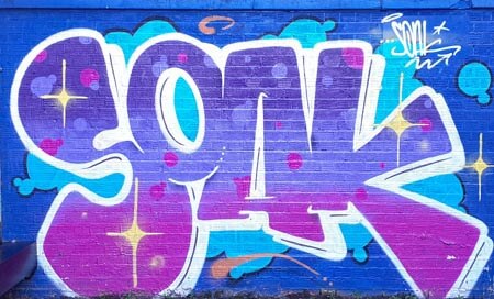 Graff art by Soak at Southsea