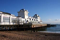 South Parade Pier at Southsea, damaged during the filming of Tommy.