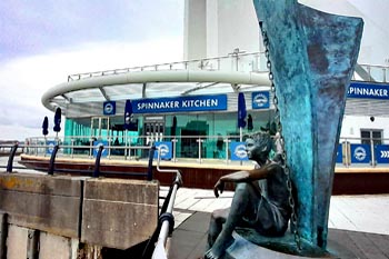 Spinnaker Kitchen and Bar. Gunwharf Quays restaurants in Portsmouth offering waterfront dining experiences.