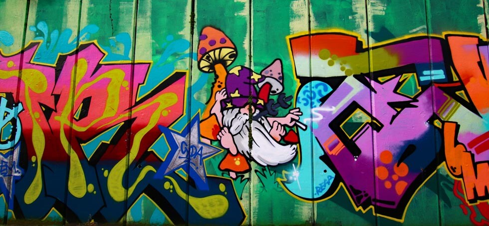 Street Art and Grafitti at Specks Lane, Portsmouth