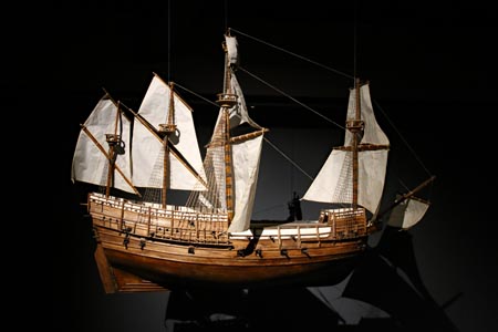 Model of The Mary Rose at Portsmouth Historic Dockyard